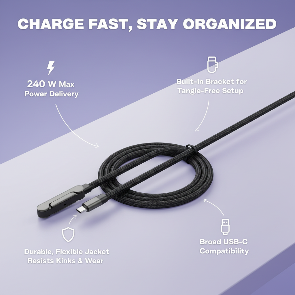 Foldabolt Stand USB-C Charger 240W