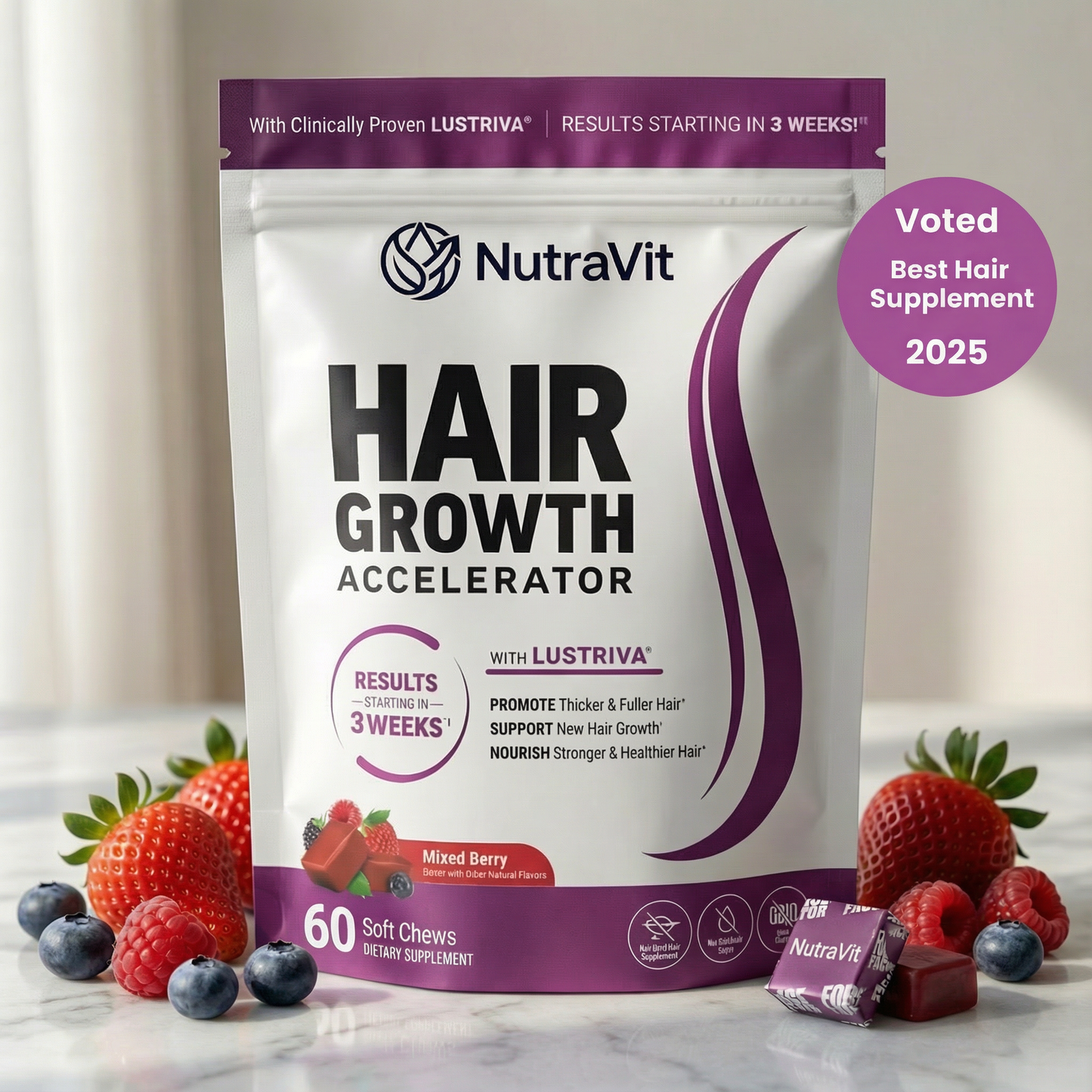 NutraVit Hair Growth Gummies
