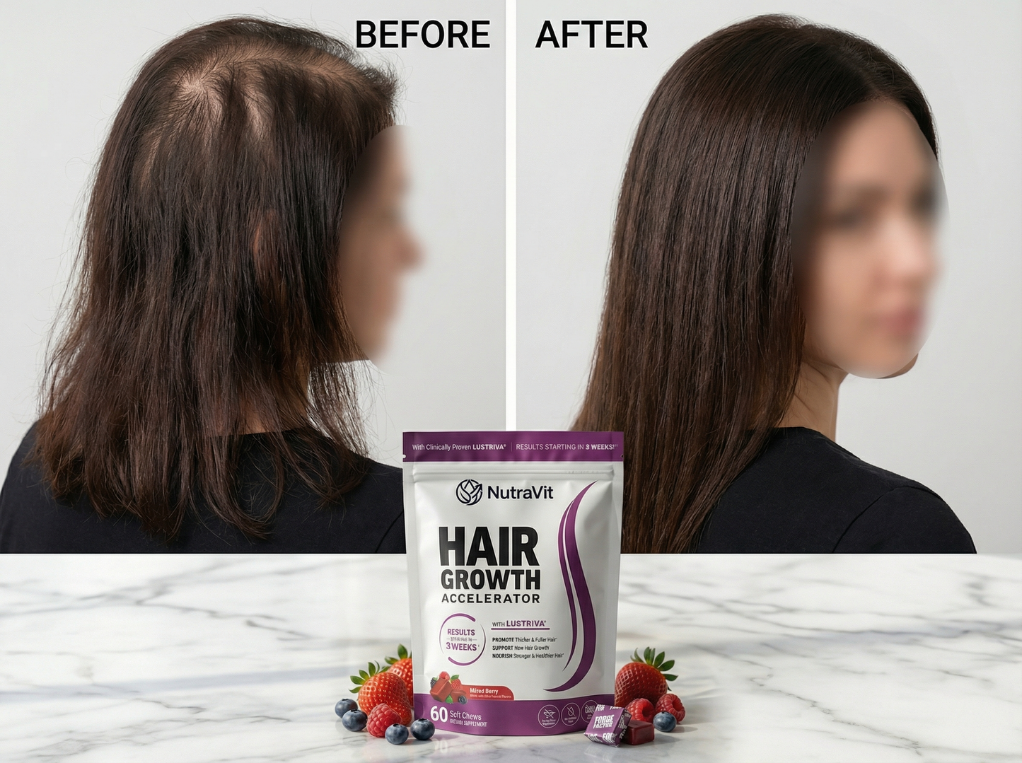 NutraVit Hair Growth Gummies